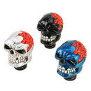 Universal Skull Head Shape Manual or Automatic Gear Shift Knob, Size: 8.7x5.5cm (Silver)