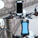 Universal 360 Degrees Free Rotation ABS Motorcycle Phone Bracket Mountain Bike Navigation Bracket GPS/Mobile Holder for 3.5-6.5 inch Mobile Phone(Blue)