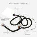 Car Radio Stereo Ampplified DSP Extension Cable Wiring Harness, Cable Length: 1.5m, For Nissan Tiida, Sylphy, Infiniti QX35, Mazda 6, New Tiida and More Vehicles