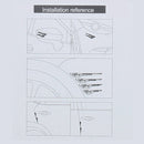 8 PCS Car Vehicle Door Side Guard Anti Crash Strip Exterior Avoid Bumps Collsion Impact Protector Sticker