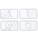 3R-2130 Car Truck Interior Adjustable Wide Angle Rear View Blind Spot Mirror, Size: 7*6.5*1cm