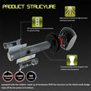 2 PCS 880 IP65 Waterproof White Light 6 CSP LED Car Headlight Bulb, 9-36V / 18W, 6000K / 2000LM