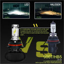 2 PCS 9007 IP65 Waterproof White Light 12 CSP LED Car Headlight Bulb, 9-36V / 18W, 6000K / 2000LM