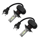 2 PCS H4 IP65 Waterproof White Light 12 CSP LED Car Headlight Bulb, 9-36V / 18W, 6000K / 2000LM