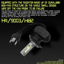 2 PCS H4 IP65 Waterproof White Light 12 CSP LED Car Headlight Bulb, 9-36V / 18W, 6000K / 2000LM
