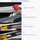 1.52 * 0.5m Waterproof PVC Wire Drawing Brushed Chrome Vinyl Wrap Car Sticker Automobile Ice Film Stickers Car Styling Matte Brushed Car Wrap Vinyl Film (Red)