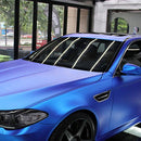 1.52 * 0.5m Waterproof PVC Wire Drawing Brushed Chrome Vinyl Wrap Car Sticker Automobile Ice Film Stickers Car Styling Matte Brushed Car Wrap Vinyl Film (Blue)