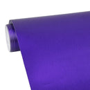 1.52 * 0.5m Waterproof PVC Wire Drawing Brushed Chrome Vinyl Wrap Car Sticker Automobile Ice Film Stickers Car Styling Matte Brushed Car Wrap Vinyl Film (Purple)