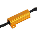 2 PCS 7443 Car Canbus Error Canceller Decoder Load Resistor LED 50W 8 Ohm No Blinking Decoder Heat Resistance Aluminum Case Heat Sink High Power Metal Shell Resistance