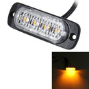 DC 12V-24V 2W 4LEDs SMD-2835 Lamps 17 Flash Patterns 3 Lines Car Flash Lamp Waterproof Car Truck Emergency Strobe Flash Warning Light, Cable Length: 90cm