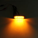 DC 12V-24V 2W 4LEDs SMD-2835 Lamps 17 Flash Patterns 3 Lines Car Flash Lamp Waterproof Car Truck Emergency Strobe Flash Warning Light, Cable Length: 90cm