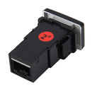 Car Fog Light Lamp Indicator 5 PIN On and Off Button Switch Control 4 Cable Auto Car Fog Light 5 Pin Switch On-Off Button Switch for Toyota, Small Size: 5*2.2*1.7cm(Yellow Light)