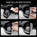 1 Pair Green White Red Style Universal Car Rearview Mirror Rain Blades Car Back Mirror Eyebrow Rain Cover