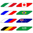 2 PCS German Flag Pattern Car-Styling Sticker Random Decorative Sticker