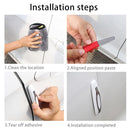 6 PCS Universal Car Door Anti-collision Strip Protection Guards Silicon Trims Stickers (Black)