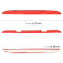 6 PCS Universal Car Door Anti-collision Strip Protection Guards Silicon Trims Stickers (Red)