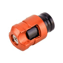 4 PCS Valve Shape Gas Cap Mouthpiece Cover Tire Cap Car Tire Valve Caps (Orange)
