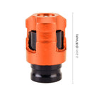 4 PCS Valve Shape Gas Cap Mouthpiece Cover Tire Cap Car Tire Valve Caps (Orange)