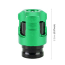 4 PCS Valve Shape Gas Cap Mouthpiece Cover Tire Cap Car Tire Valve Caps (Green)
