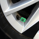 4 PCS Valve Shape Gas Cap Mouthpiece Cover Tire Cap Car Tire Valve Caps (Green)