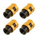 4 PCS Valve Shape Gas Cap Mouthpiece Cover Tire Cap Car Tire Valve Caps (Gold)