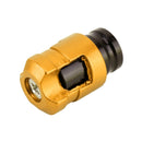 4 PCS Valve Shape Gas Cap Mouthpiece Cover Tire Cap Car Tire Valve Caps (Gold)