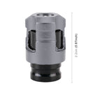 4 PCS Valve Shape Gas Cap Mouthpiece Cover Tire Cap Car Tire Valve Caps (Silver Grey)