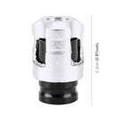 4 PCS Valve Shape Gas Cap Mouthpiece Cover Tire Cap Car Tire Valve Caps (Silver)