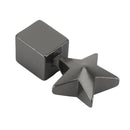 4 PCS Star Shape Gas Cap Mouthpiece Cover Tire Cap Car Tire Valve Caps (Silver Grey)