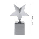 4 PCS Star Shape Gas Cap Mouthpiece Cover Tire Cap Car Tire Valve Caps (Silver)