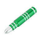 4 PCS Long Bullet Shape Gas Cap Mouthpiece Cover Tire Cap Car Tire Valve Caps (Green)