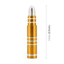 4 PCS Long Bullet Shape Gas Cap Mouthpiece Cover Tire Cap Car Tire Valve Caps (Gold)