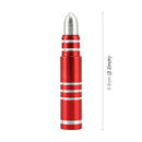 4 PCS Long Bullet Shape Gas Cap Mouthpiece Cover Tire Cap Car Tire Valve Caps(Red)