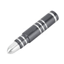 4 PCS Long Bullet Shape Gas Cap Mouthpiece Cover Tire Cap Car Tire Valve Caps (Silver Grey)