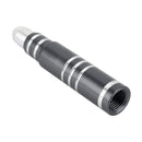 4 PCS Long Bullet Shape Gas Cap Mouthpiece Cover Tire Cap Car Tire Valve Caps (Silver Grey)
