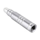 4 PCS Long Bullet Shape Gas Cap Mouthpiece Cover Tire Cap Car Tire Valve Caps (Silver)