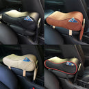 Universal Car PU Leather and Memory Foam Wrapped Armrest Box Car Armrest Box Mat with Phone Holder Storage Bag & Card Slot (Black)