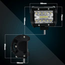 4 inch 15W 1500LM LED Strip Lamp Working Refit Off-road Vehicle Light Roof Strip Light