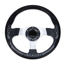 Car Modified Racing Sport Horn Button Steering Wheel, Diameter: 32cm(Black White)