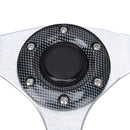 Car Modified Racing Sport Horn Button Steering Wheel, Diameter: 32cm(Black White)