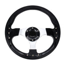 Car Modified Racing Sport Horn Button Steering Wheel, Diameter: 32cm(Black)