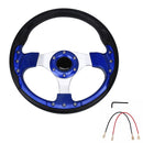 Car Modified Racing Sport Horn Button Steering Wheel, Diameter: 32cm(Blue)