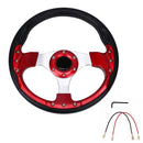 Car Modified Racing Sport Horn Button Steering Wheel, Diameter: 32cm(Red)