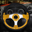 Car Modified Racing Sport Horn Button Steering Wheel, Diameter: 32cm(Yellow)