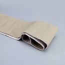 Car Universal Genuine Leather Hand-stitched Steering Wheel Cover(Beige)