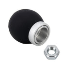 Universal Car Modified Shifter Black Leather Lever Manual 5-Speed Gear Shift Knob Adapter