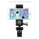 Motorcycle Bike Handlebar Phone Mount Holder Cradle with Compass, LED Light, For iPhone X/8/7/6/6s Plus, Android Samsung Galaxy S6/S7, GPS and other Smartphone