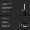 55W H4/HB2/9003 6000K HID Xenon Light Conversion Kit with High Intensity Discharge Alloy Ballast, White