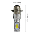 P15D/H6M 1000LM 72W 6000K White Light 2-LED 3570 Bulbs Motorcycle Headlights, DC 12-24V