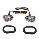 2 PCS Oval Shape DC 12V Motorcycle 9-LED Yellow Light Turn Signal Indicator Blinker Light